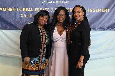 From left, Jeanique Druses, executive director, Global Philanthropy, JPMorgan Chase; Rodneyse Bichotte Hermelyn, New York State Assemblymember; and Tonya Ores, executive director, Neighborhood Housing Services Brooklyn.