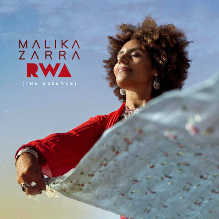 Album cover of “The Essence” by Malika Zarra.