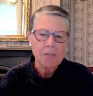 Laura Kennedy of AHRC NYC, who hosted the 74th anniversary virtual celebration. 