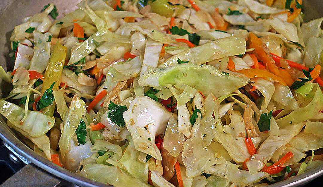 Stewed Cabbage With Salted Cod Caribbean Life