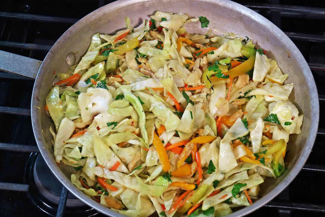 Stewed Cabbage With Salted Cod Caribbean Life