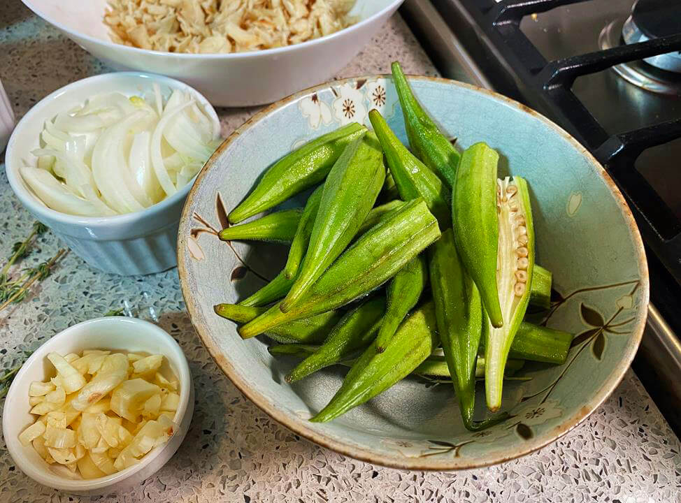 Stewed Saltfish With Okra And Cabbage Caribbean Life