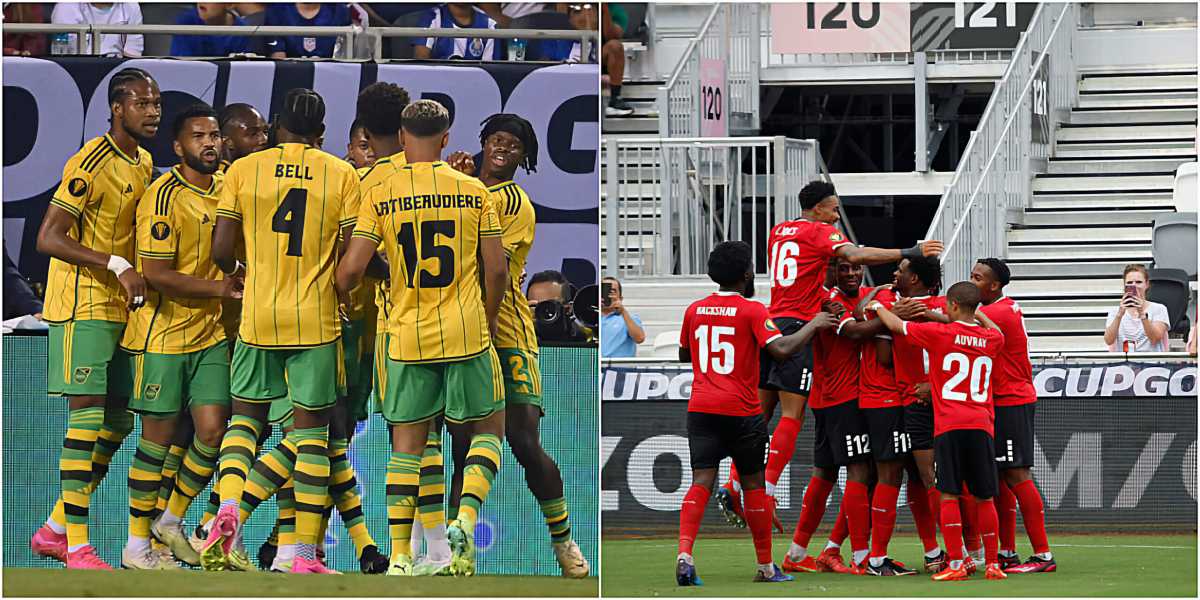 Reggae Boyz, left, and Soca Warriors.