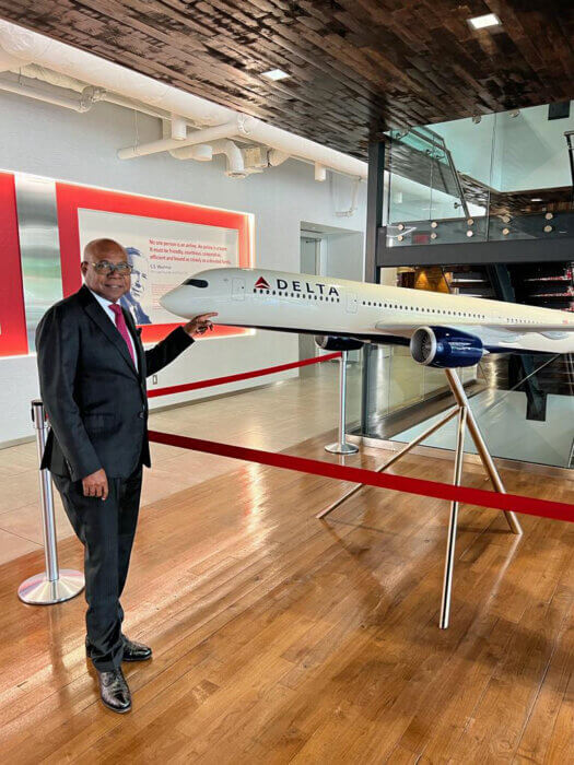 Jamaica’s Minister of Tourism, Edmund Bartlett, at the Delta Airlines headquarters in Atlanta following a high-level meeting with the legacy carrier’s senior executives.