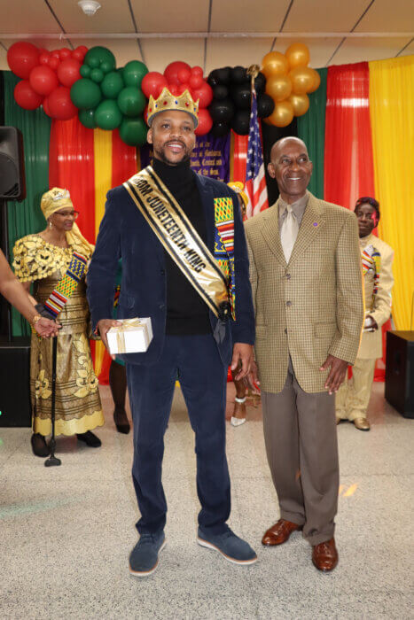 New King Wayne Wiles with Deputy Grand Master Glenver Jones.