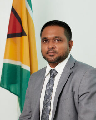 Guyanese Minister of Local Government and Regional Development, Nigel D. Dharamlall.