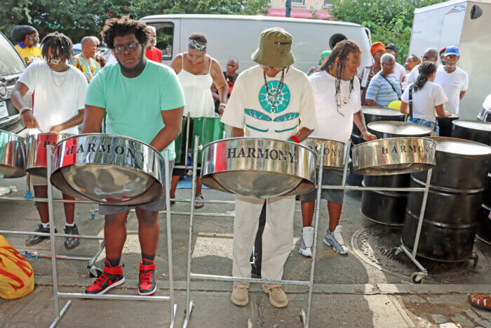 Harmony Steel Orchestra at J’Ouvert 2023 launch.