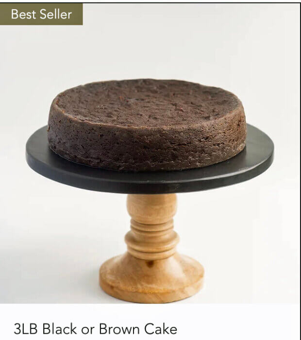 The popular three-pound Black or Brown cake.