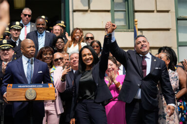 Mayor Eric Adams appoints Edward A. Caban as the 46th commissioner and Caribbean-American Tania Kinsella as the 45th first deputy commissioner of the New York City Police Department (NYPD).