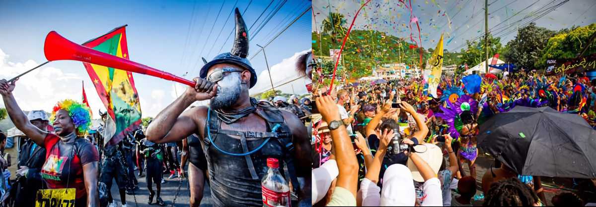 J’Ouvert and parade of the bands during Spicemas.