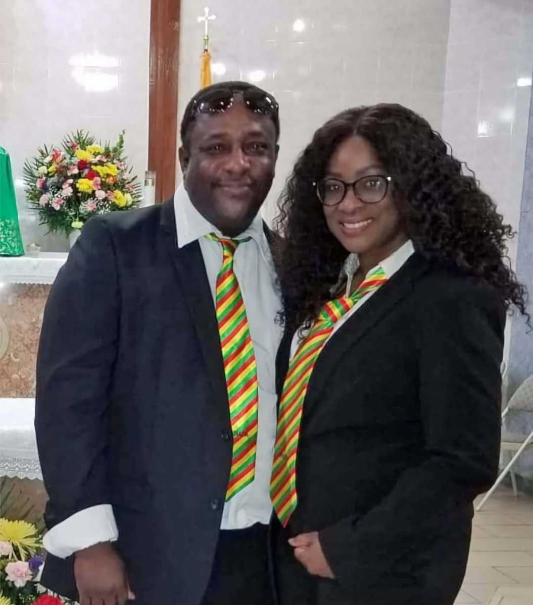 Grenadian artistes Burgess McPhie and Cheryl Vincent.