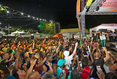Jamaican singer-songwriter Koffee performing in the US Virgin Islands on July 3.