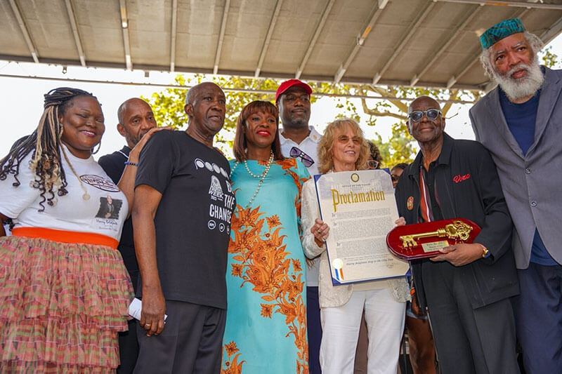 Adams administration honors Harry Belafonte, through his family, with a Key to the City of New York.