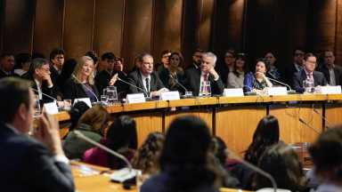 Delegates at the first AI Index launched at ECLAC’s headquarters