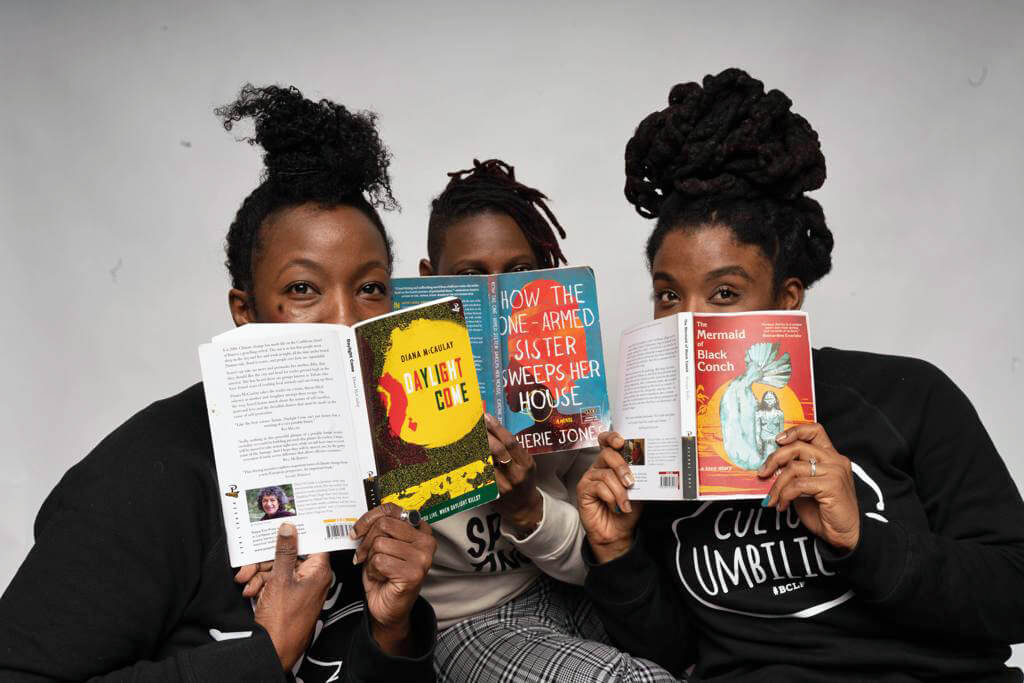 Team BCLF: Melissa Harper, program and logistics coordinator; Mellany Paynter, director of operations, and Marsha Masiah-Aaron, festival founder.
