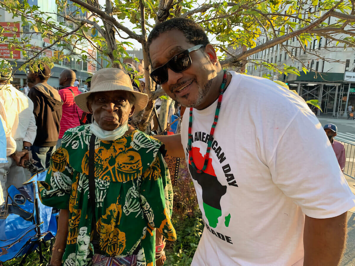 Far Rockaway, Queens native Gary Hilliard annually attends AADP in Harlem. Last year was no different, here he is joined by senior from the Bronx, Vena Baker.
