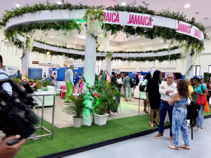 The Jamaica Tourist Board booth at JAPEX in Montego Bay, Jamaica.