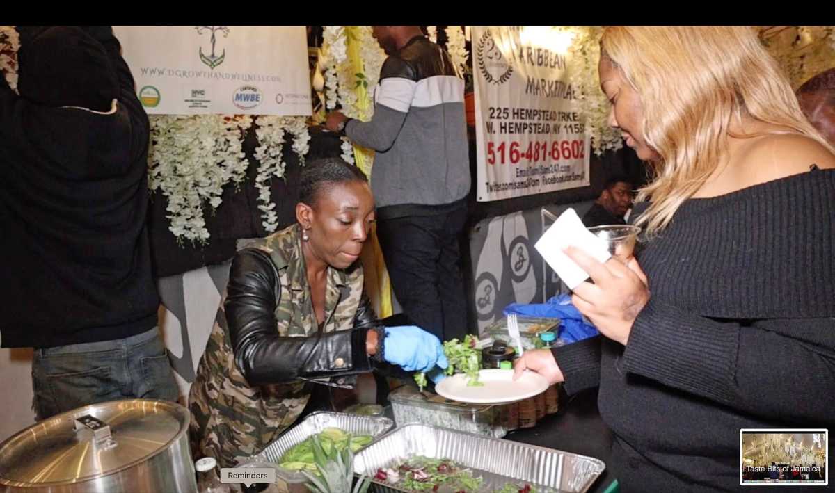 Participants at a Taste Bits of Jamaica event.