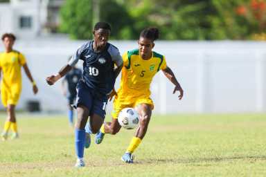 Sept. 9: Emmanuel Martin #10 of Turks and Caicos Islands during the CONCACAF Nations League match between British Virgin Islands and Turks and Caicos Islands, held at the A.O. Shirley Recreation Ground stadium, in Road Town, British Virgin Islands.