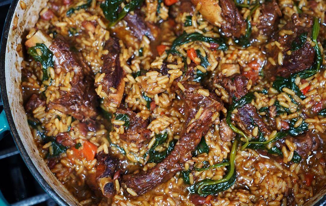 Incredible Rib Pelau recipe.