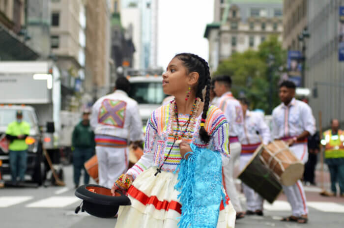 New York City: New York City's Hispanic Day Parade marches up Fifth Avenue on Sunday, Oct. 14, 2018. Thousands of Hispanic New Yorkers participated and viewed the colorful Cultural Parade in Midtown, Manhattan.