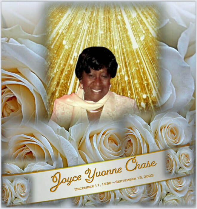 Joyce Yvonne Chase.