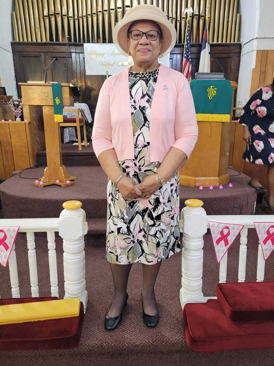 Jamaican Pauline Thomas at Fenimore Street United Methodist Church.