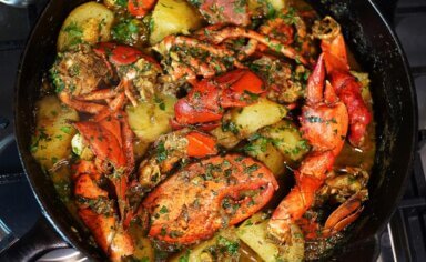 Curry Lobster With Potato recipe.