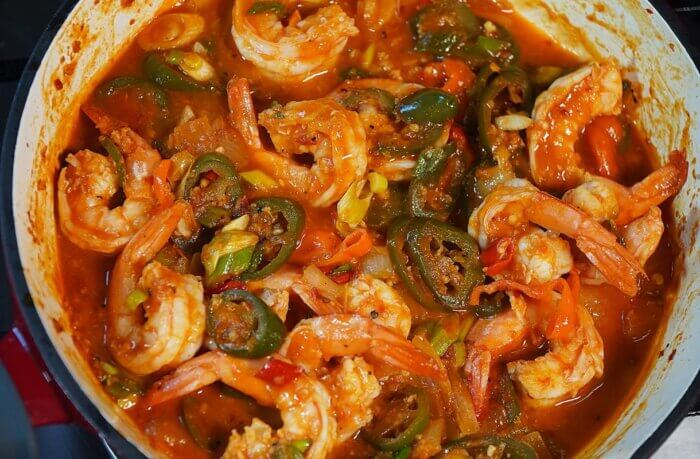 Easy, flavorful Saucy Pepper Shrimp Recipe.