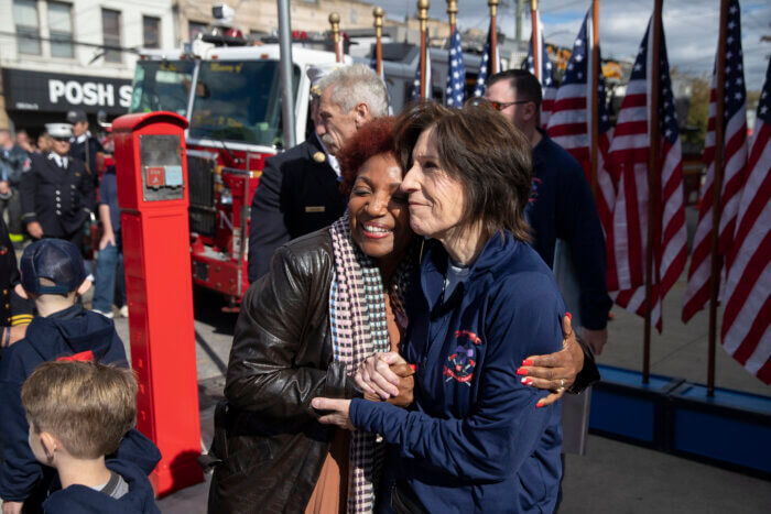 CM Narcisse with Steven's mom, Janet.