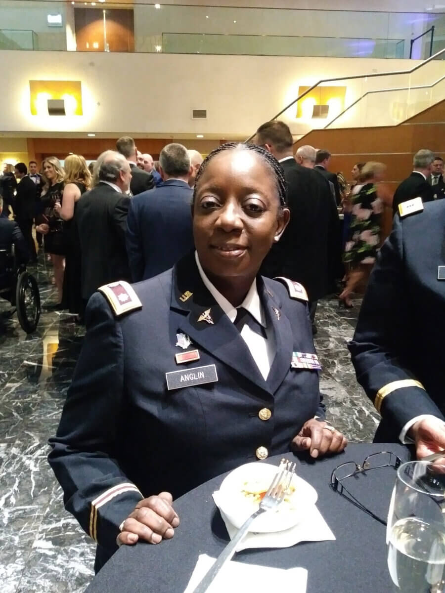 Guyanese born Lt. Col. Deborah Anglin.