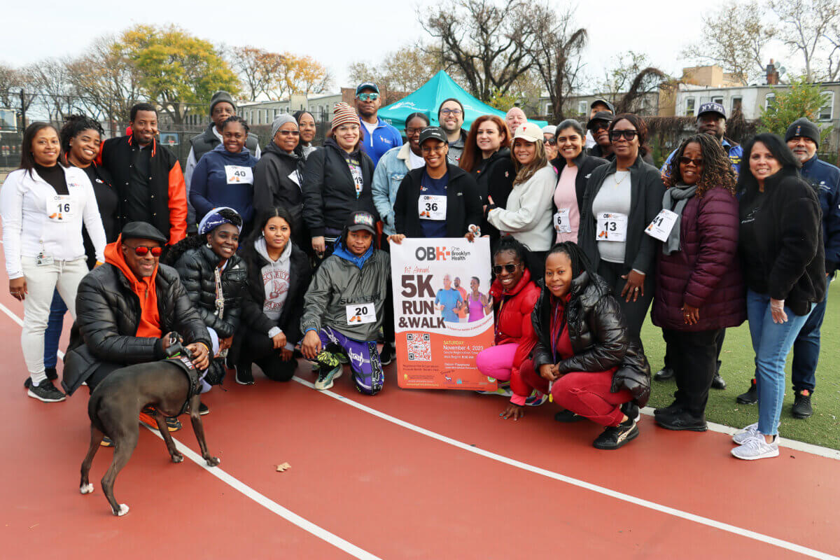 Participants at the inaugural Obesity Walk organized by One Brooklyn Health.