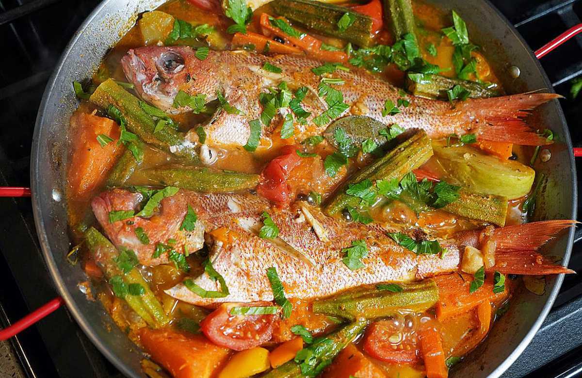 Steamed Red Snapper.