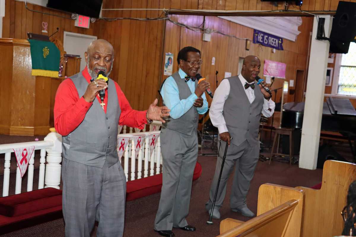 The Apostolic Voices ministers in song at the Fenimore Street United Methodist Church in Brooklyn.
