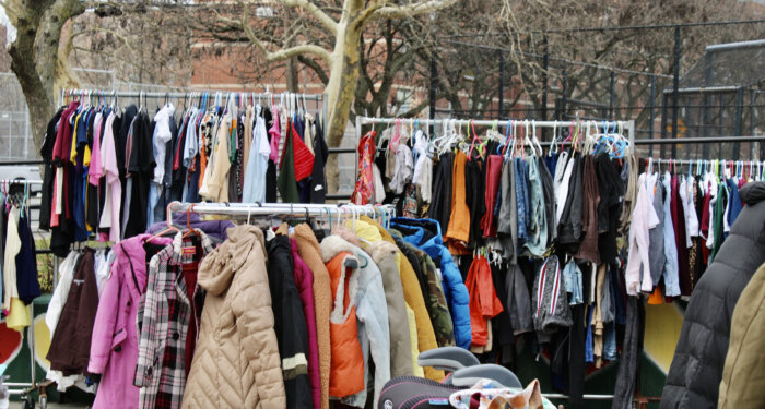 Some of the donated clothing were distributed at a Dec. 23, Bazaar organized by Divine Explosion Arts Program, at the Love Zone outdoor space in Brownsville.