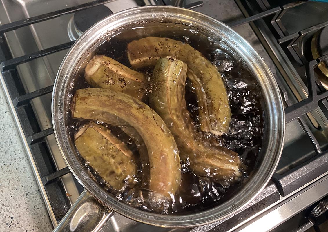 Green Fig (cooking banana) with Saltfish Caribbean Life