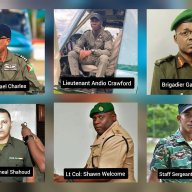Members of the Guyana Defence Force who were on board the helicopter which crashed.