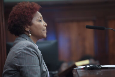 Council Member Mercedes Narcisse at a recent City Council hearing in City Hall.