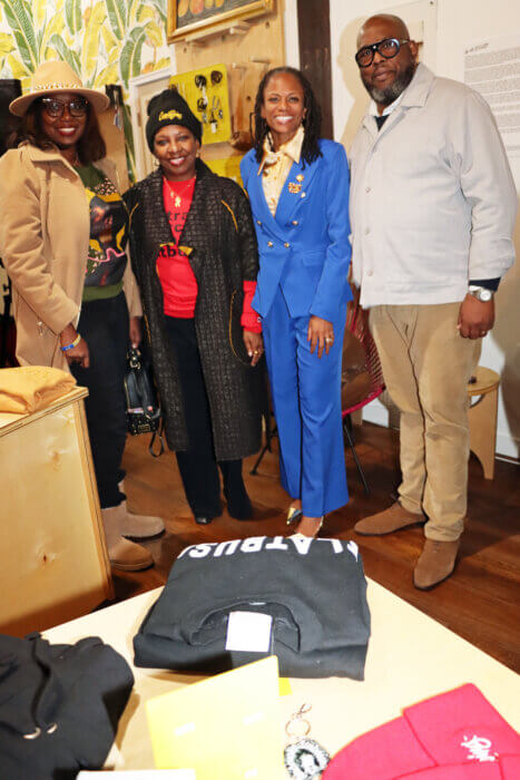 From left:Nicole Robinson-Etienne, Shelley Worrell, Monique Chandler-Waterman and Kenneth Mbonu, president of the Flatbush Junction BID.