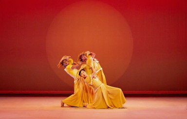 AAADT's Jacquelin Harris, Miranda Quinn and Constance Stamatiou in Alvin Ailey's Revelations.