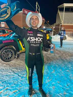 Jamaican race driver Fraser McConnell at Nitrocross in San Bernardino, which was held from Dec. 9-10 at the Glen Helen Raceway.