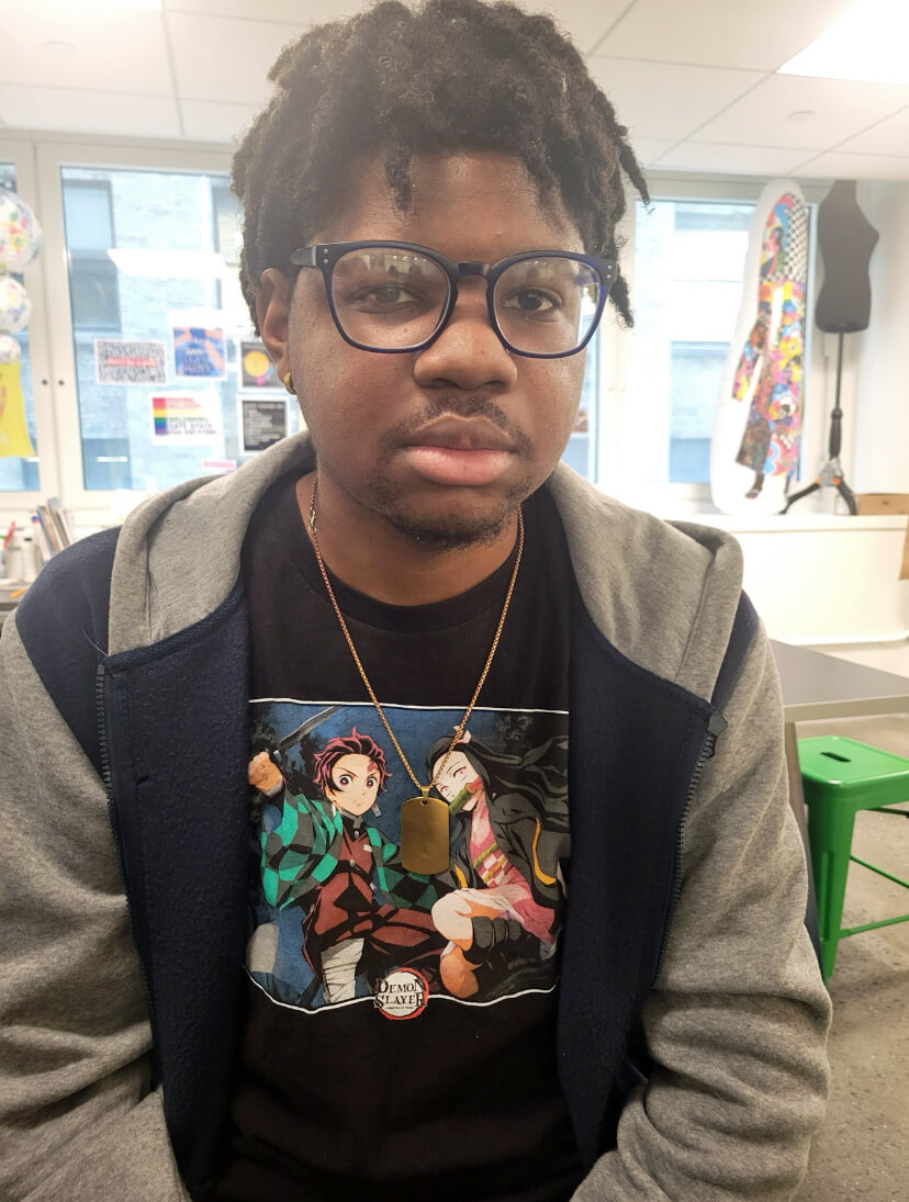 Jason Browne, high school senior at The IDEAL School in Manhattan.