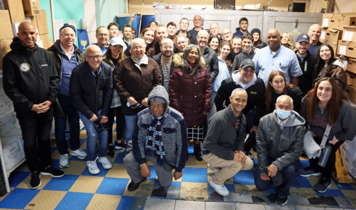Volunteers at the Inwood Food Pantry.