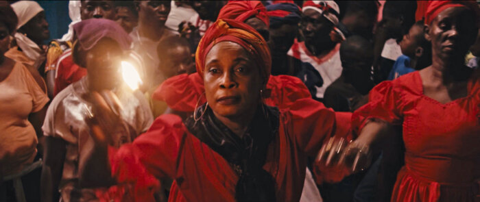 Cébé performs her mother’s homegoing ceremony in honor of the diety she served as a Vodou priestess in Wilmarc Val’s “BRAVE.”