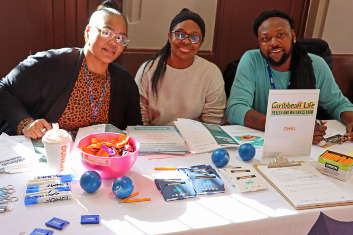 Ohel:From left: Michelle Dawkins, Ariana Williams and Andreas Jackson.