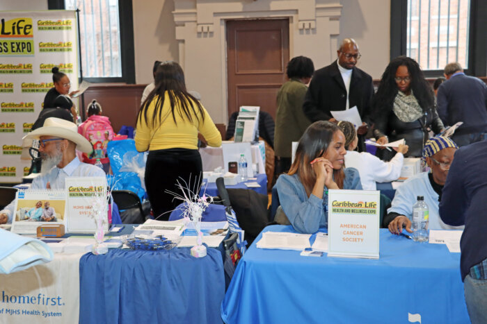 A section of vendors and attendees at the Caribbean Life Health & Wellness Expo.
