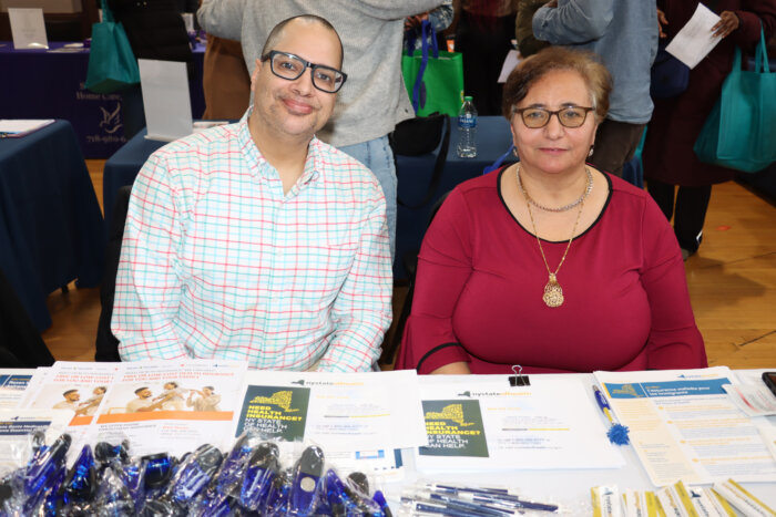 NYState of Health: Elvis Nunez, left, and Maha Attieh.