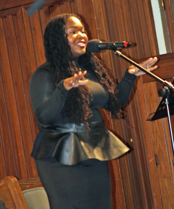 Professional singer Shanice Lawrence's gripping "I shall wear a Crown was a fitting tribute for her aunt, the late, great Claire A. Goring during a celebration of life service for the multi-award recipient, who was laid to rest on Jan. 22 in Brooklyn.