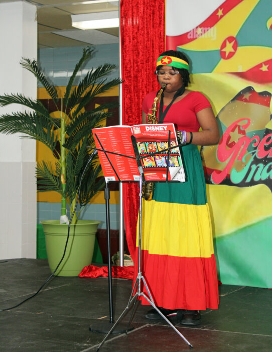 Zahra performing “Colors of the Wind” at the 50th Golden Jubilee Youth Fiesta at Nazareth High School auditorium in Brooklyn, on Jan. 20.