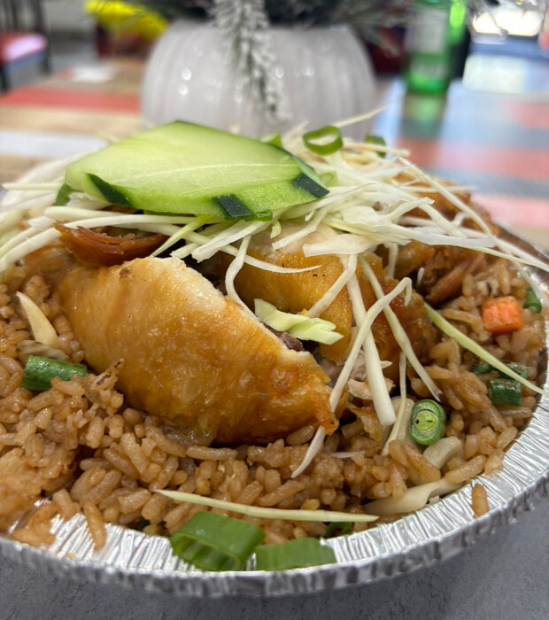 Guyanese Chinese Fried Rice dish.